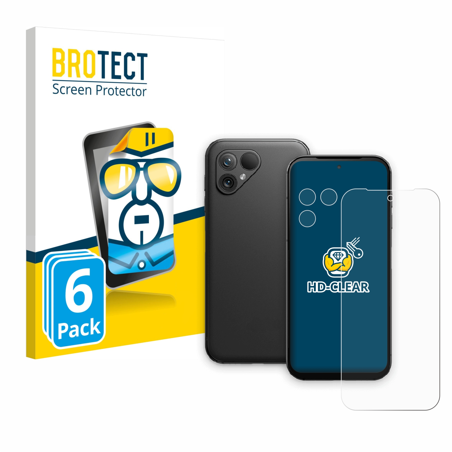 klare 6x Fairphone 5) BROTECT Schutzfolie(für