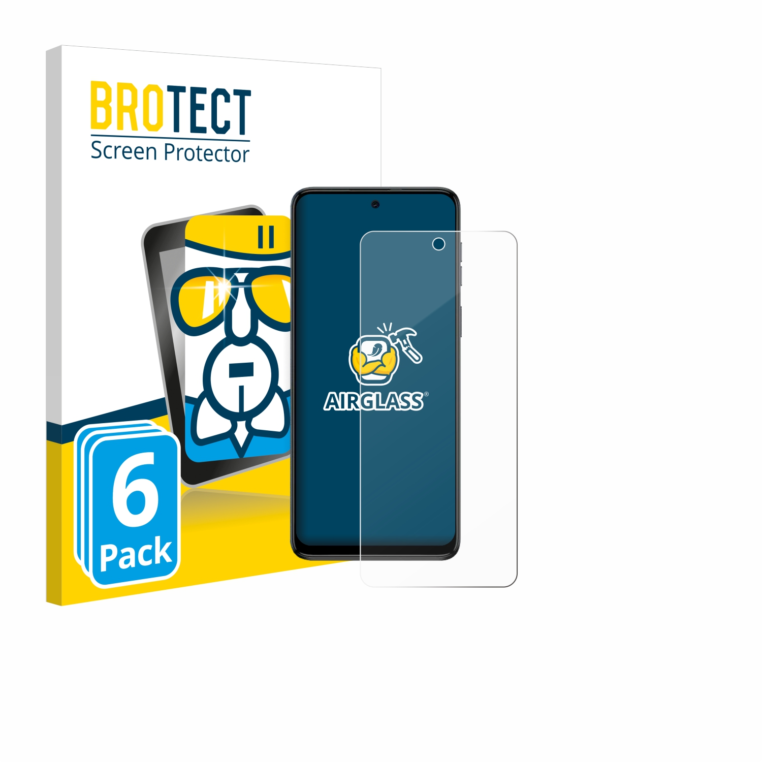 BROTECT 6x G54) klare Schutzfolie(für Moto Motorola Airglass