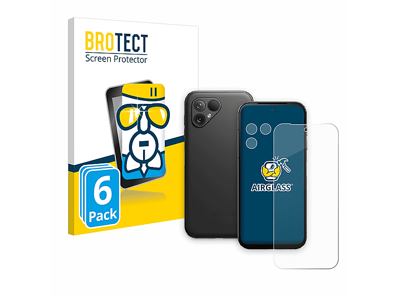 BROTECT 6x Airglass Schutzfolie(für klare 5) Fairphone
