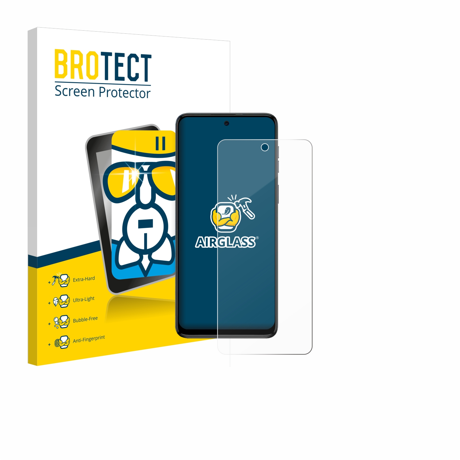 BROTECT Airglass klare Schutzfolie(für Moto Motorola G54)