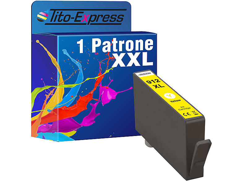 (3YL77AE) Yellow TITO-EXPRESS Tintenpatronen PLATINUMSERIE 912