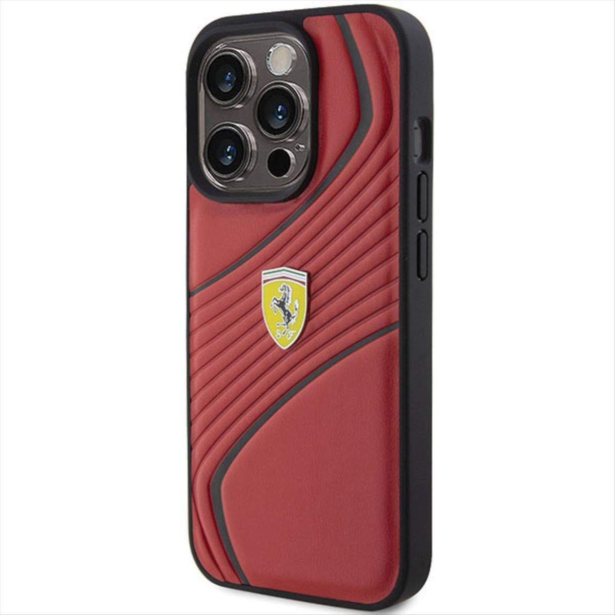 Logo Rot Max, Pro Metal Design Apple, Hülle, iPhone Twist FERRARI Backcover, 15