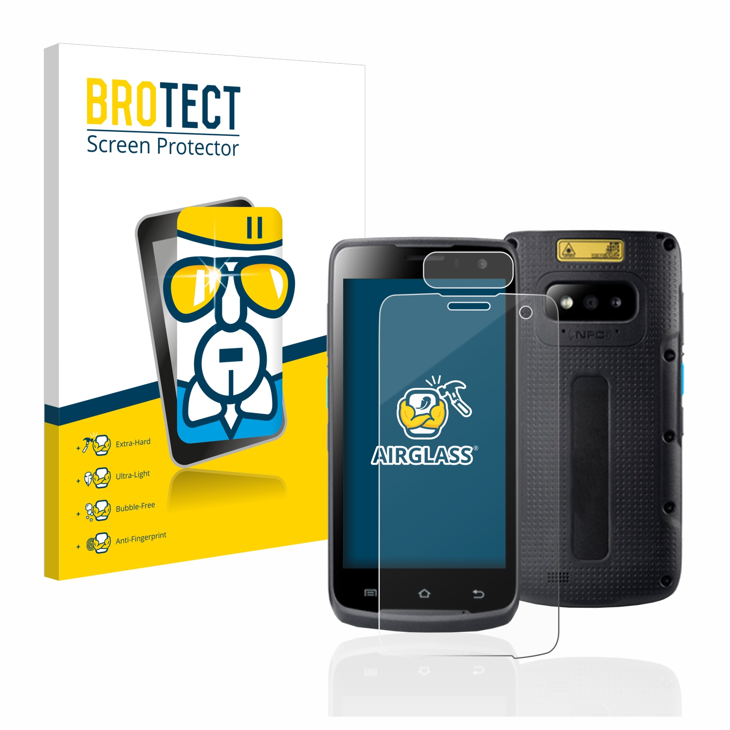 EA500P BROTECT Schutzfolie(für klare Unitech Plus) Airglass