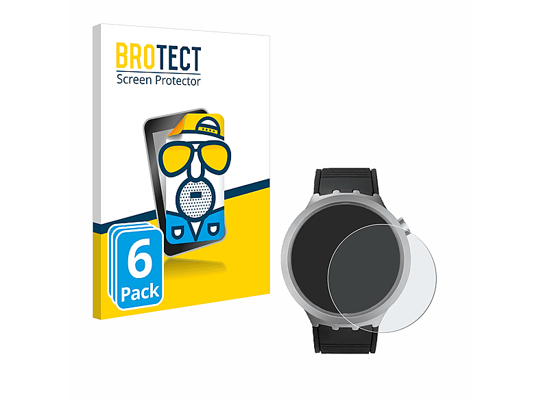BROTECT 6x matte Schutzfolie(für Swatch Big Bold Irony) | Smartwatch Schutzfolien & Gläser