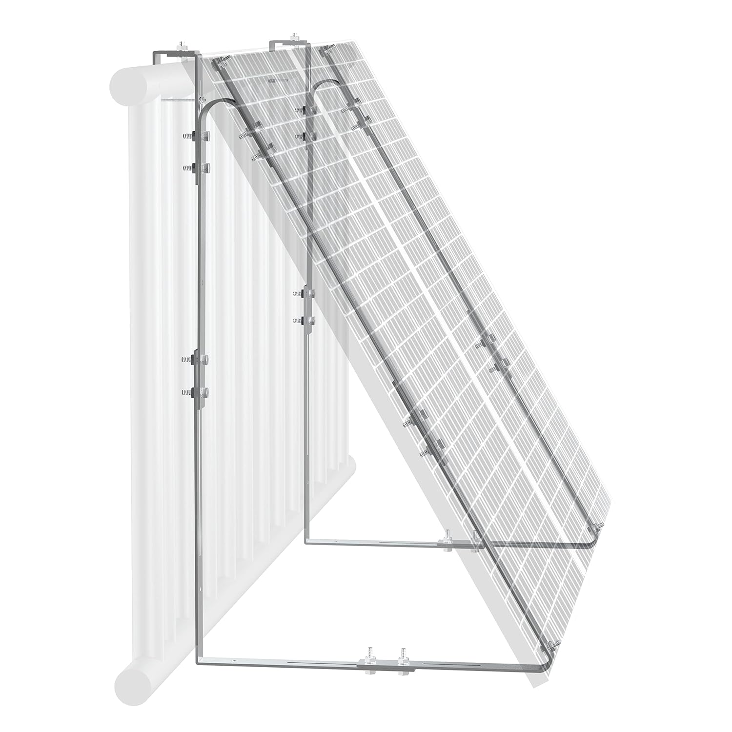 Balkon für LEICKE Aluminium alle solar-Halterung, von Halter cm Solarpanel Halterung 92-120 Solarmodulbreiten