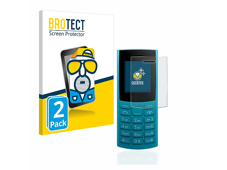 4G BROTECT Nokia 110 (2023)) matte 2x Schutzfolie(für