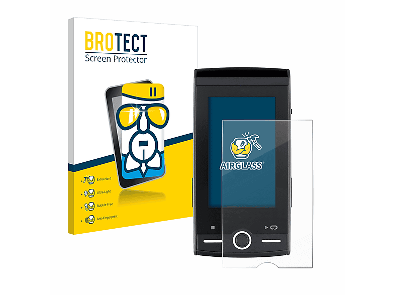 BROTECT Airglass klare Schutzfolie(für Sigma ROX 12.0 Sport) | Navi-Taschen & -Schutzfolien