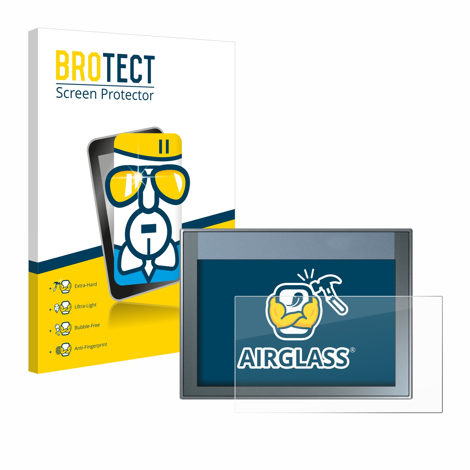 BROTECT Airglass klare Schutzfolie(für Siemens Basic) 700 KTP Simatic HMI