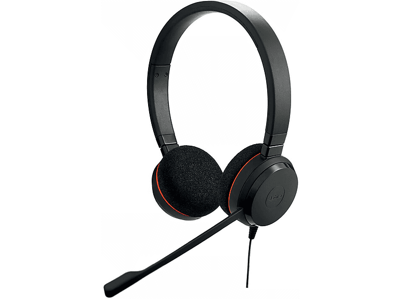 JABRA Evolve 20 Stereo, UC Open-ear Schwarz Kopfhörer
