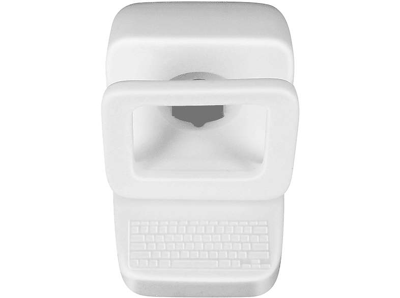 AVIZAR Vintage-Computerdesign Halterung, Weiß