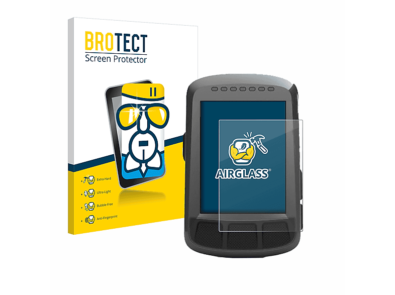 BROTECT Airglass klare Schutzfolie(für GPS) Bolt Elemnt Wahoo