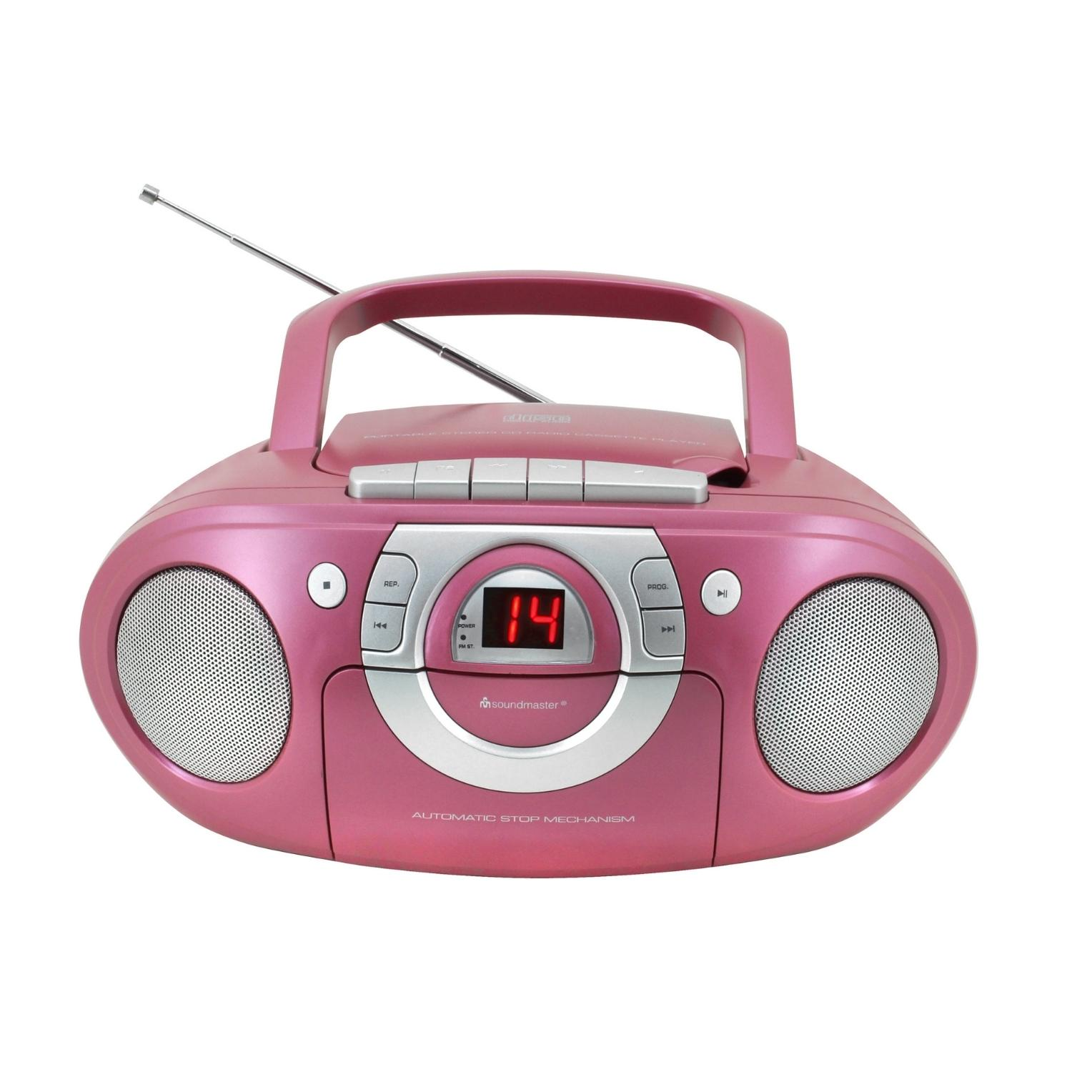 SOUNDMASTER SCD5100PI CD-Player Tragbarer Pink