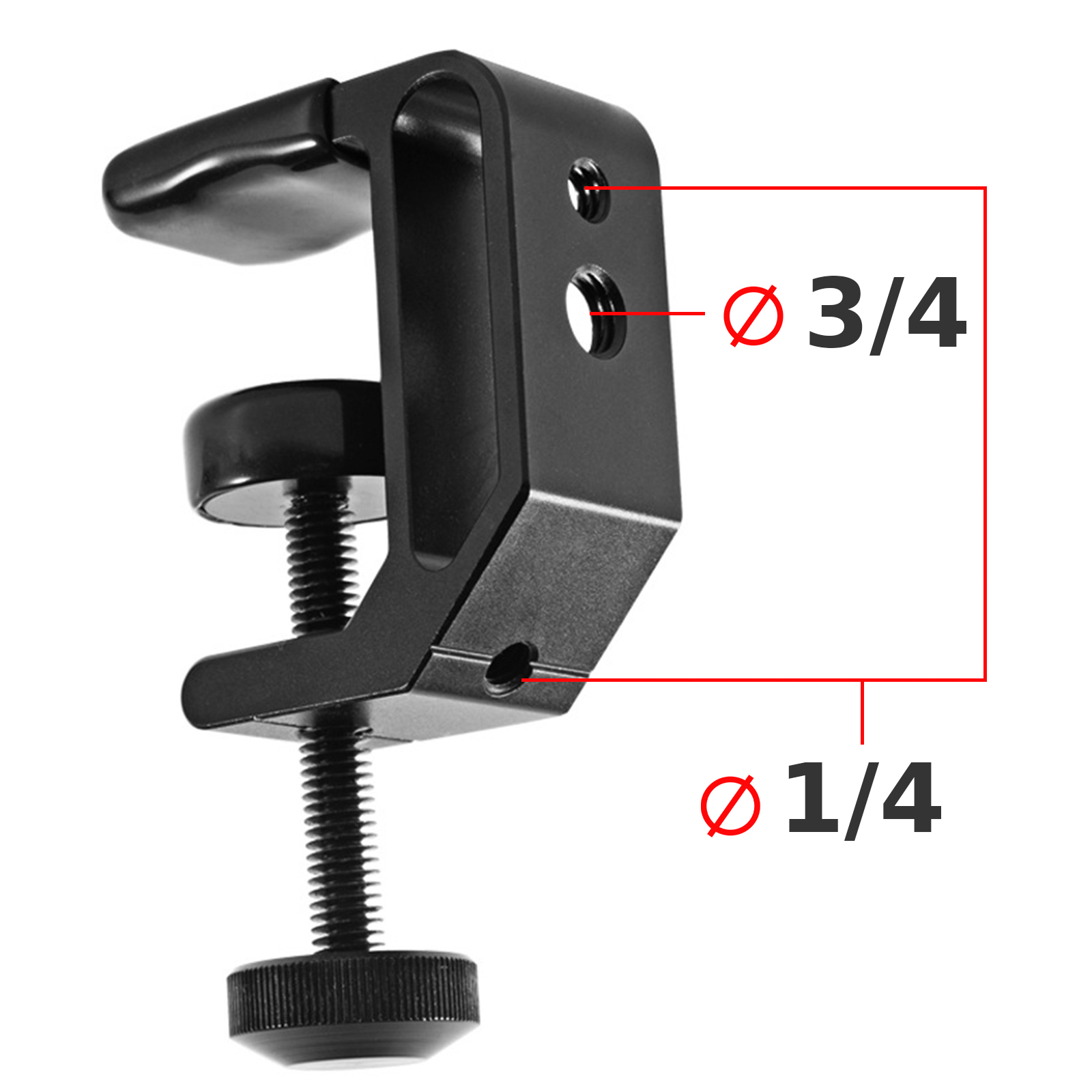 Tischhalterung Adapter Halterung, Schwarz AVIZAR