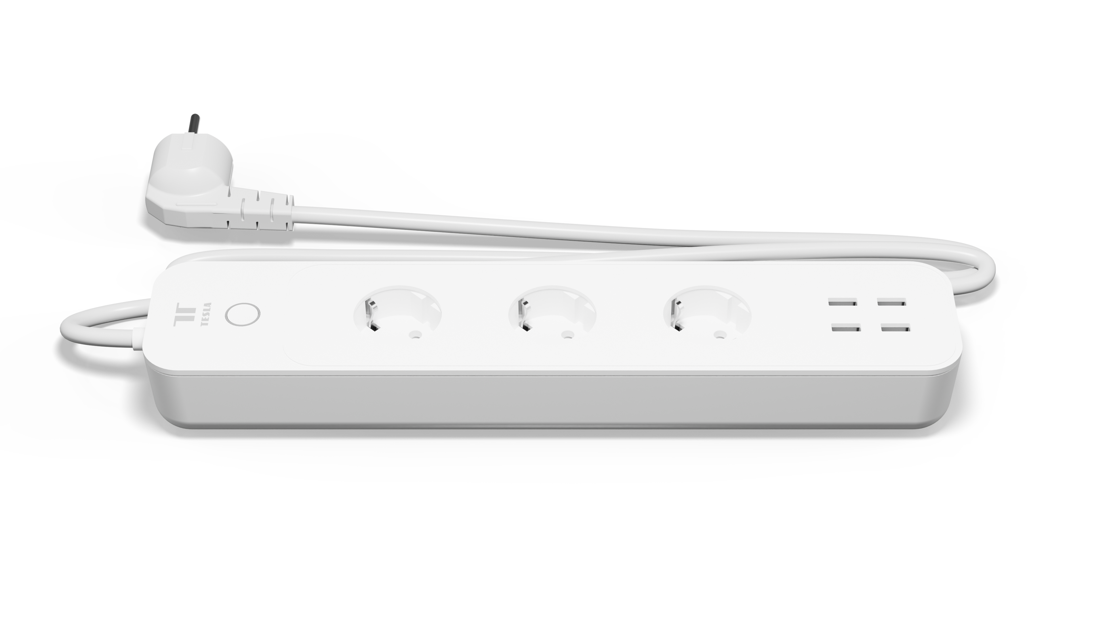 TESLA Power Strip 3 USB Plug + 4