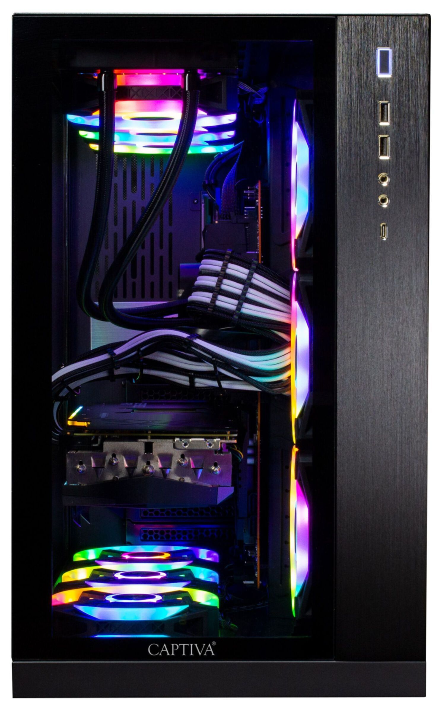 CAPTIVA Highend Gaming I67-845, NVIDIA Gaming-PC RTX™ Intel® GeForce Home 11 GB SSD, RAM, 12 32 Core™ i9 Windows GB Microsoft 1000 3080 Prozessor, Ti, Bit), (64 GB mit