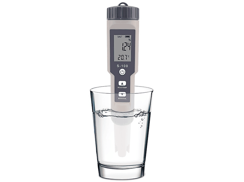 INF Messgerät für Wasser für EC, misst Temperatur - Salz, Wasser Messgerät TDS