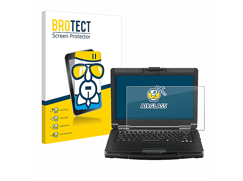 BROTECT Airglass klare Schutzfolie(für FZ-55 Panasonic Touch) Toughbook