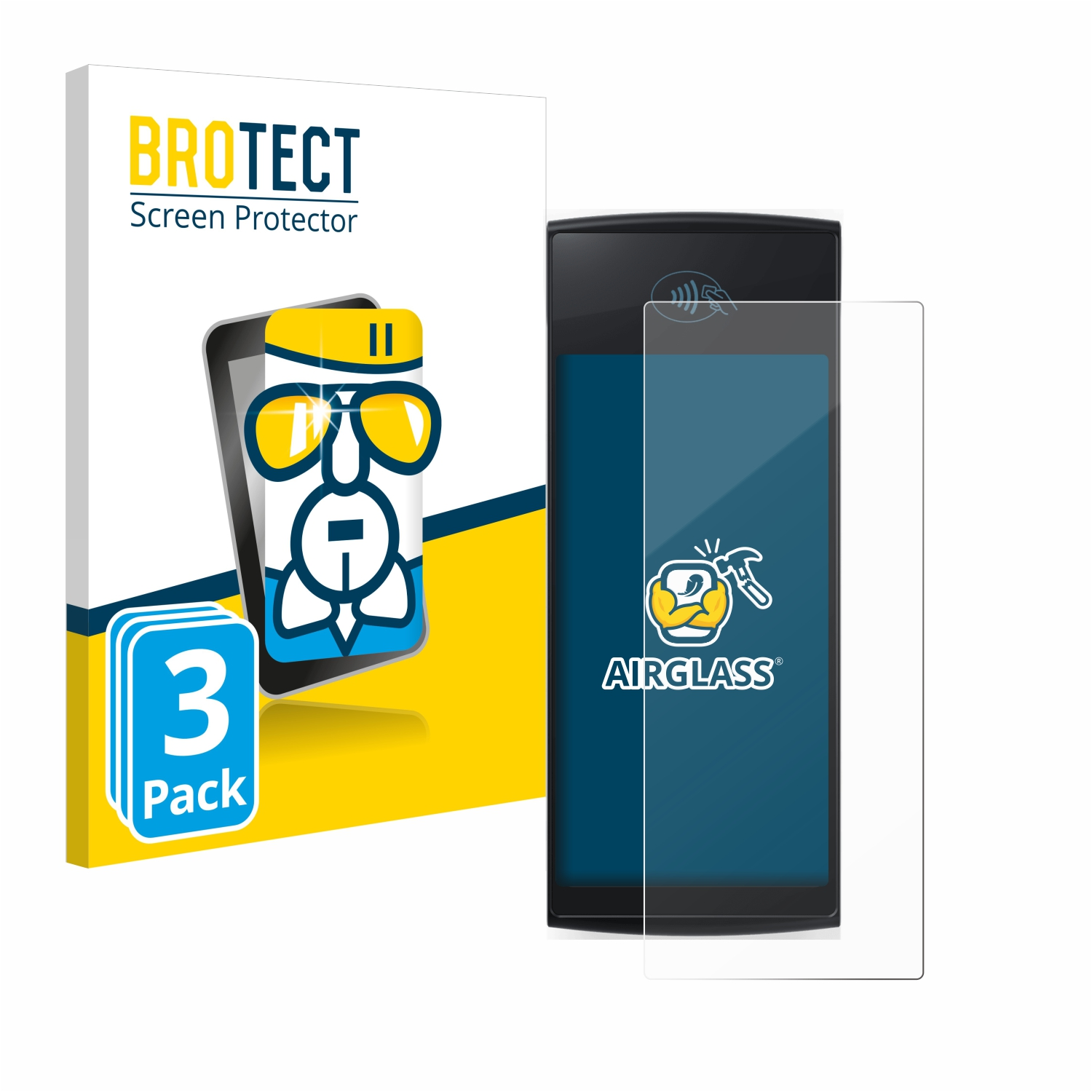 BROTECT 3x Airglass klare Schutzfolie(für enfore Donner)
