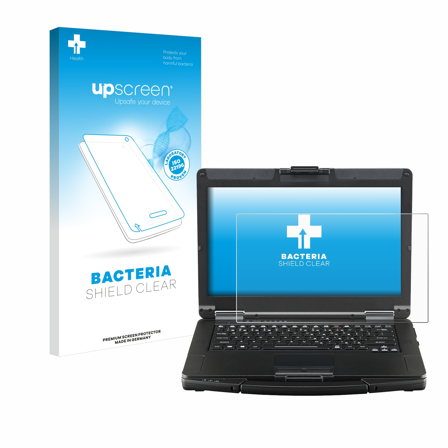 UPSCREEN antibakteriell klare Schutzfolie(für FZ-55 Touch) Toughbook Panasonic