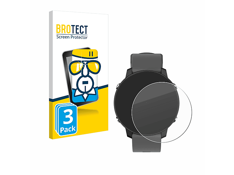 BROTECT 3x 9H klares Schutzglas(für Shot Scope G5 GPS Watch)