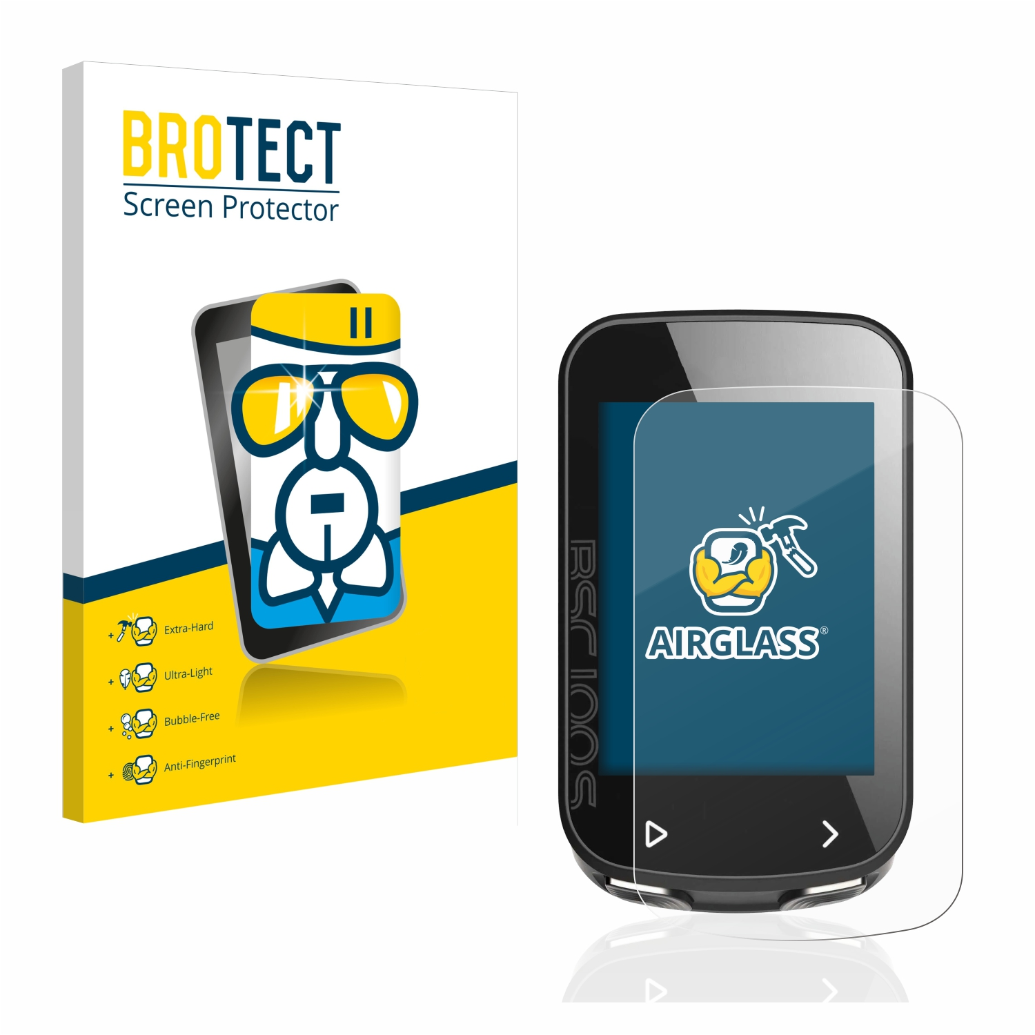 BROTECT Airglass igpsport klare Schutzfolie(für BSC100S)