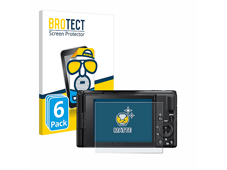 BROTECT 6x matte Schutzfolie(für Sony ZV-1 II Vlog-Kamera)