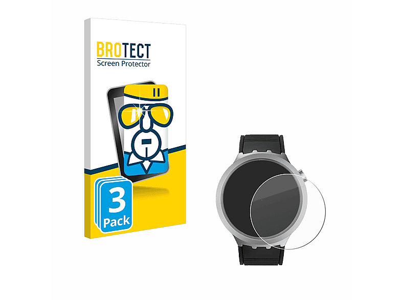 BROTECT 3x 9H klares Schutzglas(für Irony) Bold Swatch Big