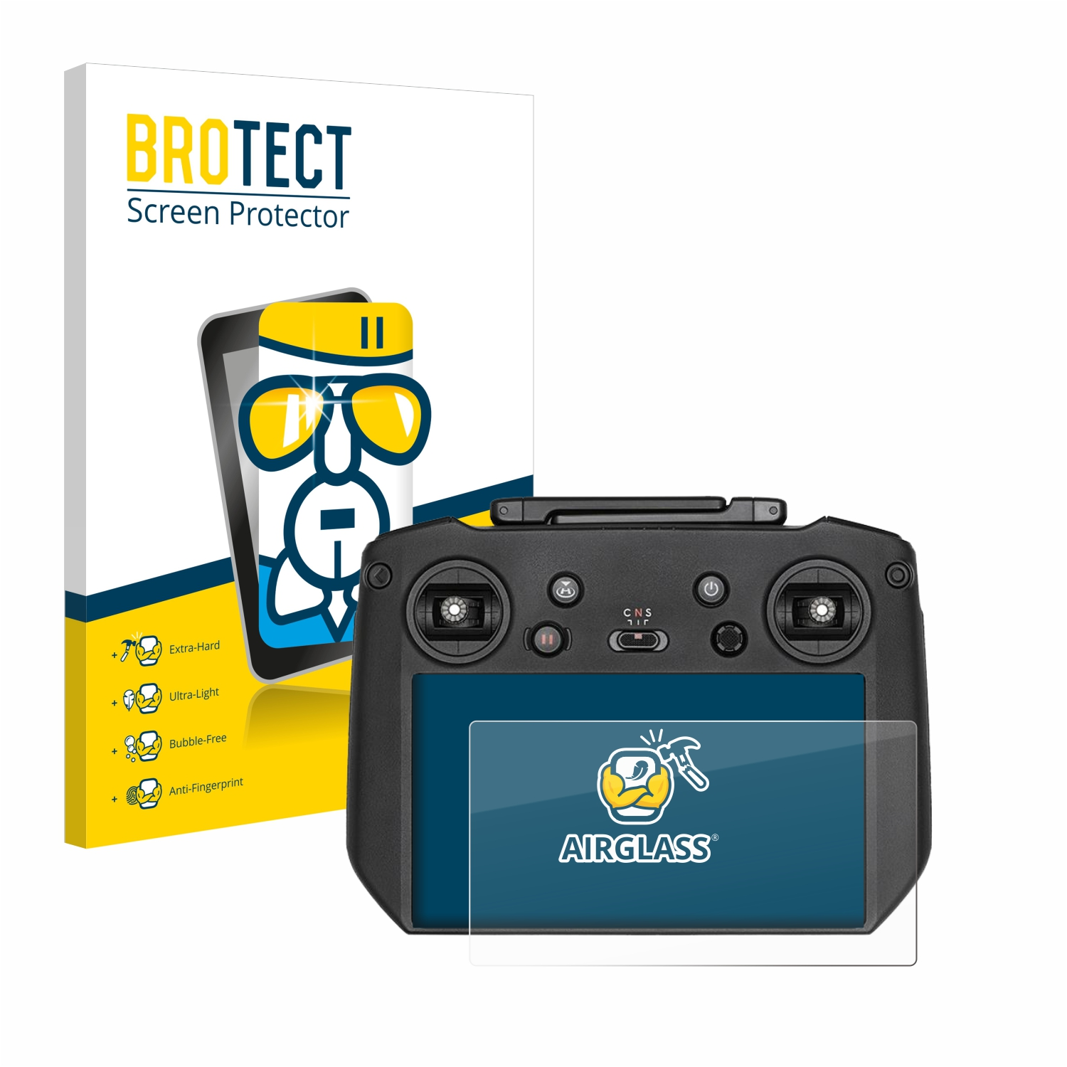 BROTECT Pro) Mavic klare Schutzfolie(für 3 DJI Airglass RC