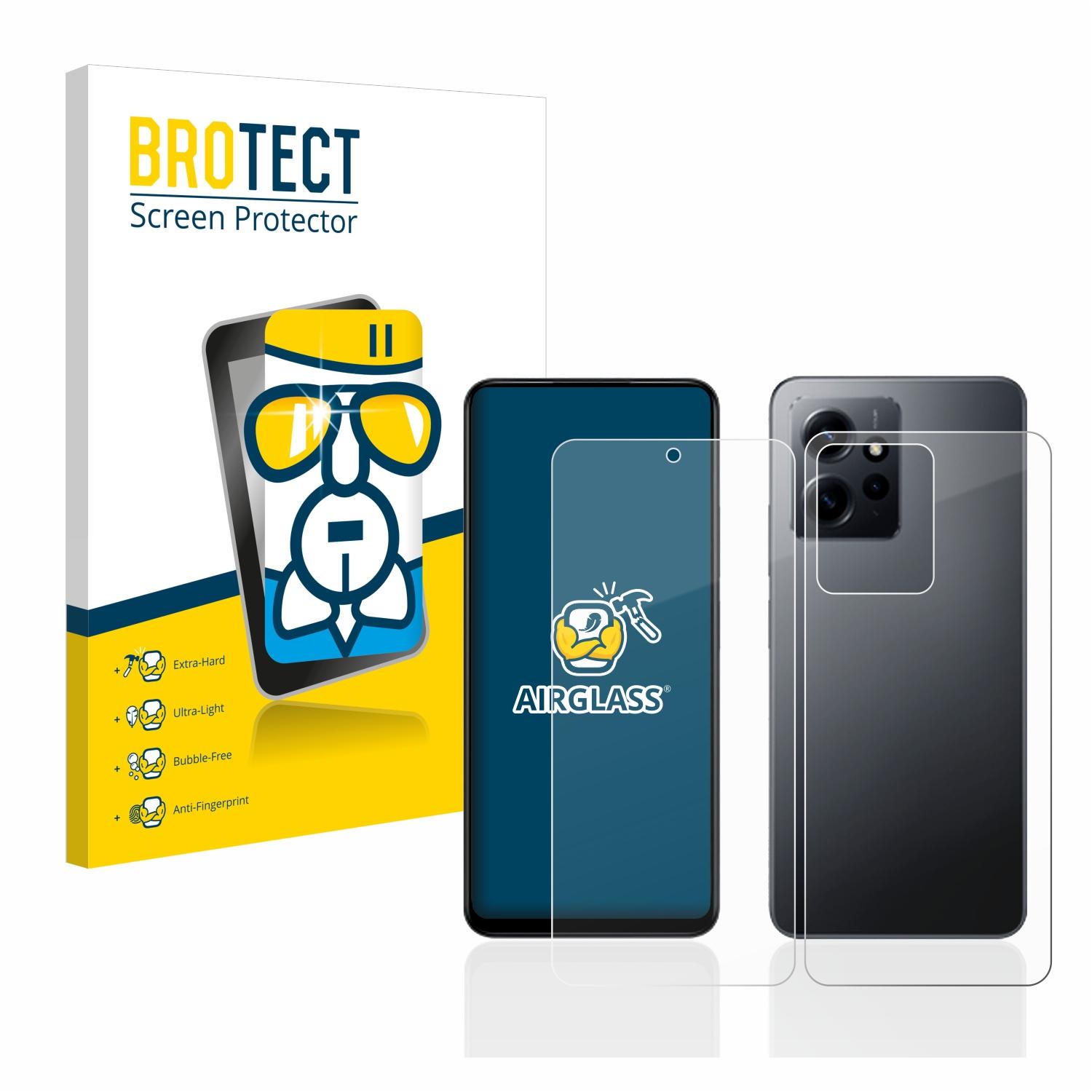 BROTECT Airglass klare Schutzfolie(für Xiaomi Redmi 12 Note 4G)