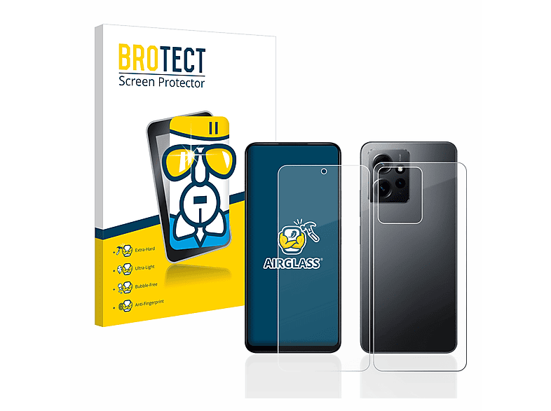 BROTECT Airglass klare Schutzfolie(für Xiaomi Redmi 12 Note 4G)
