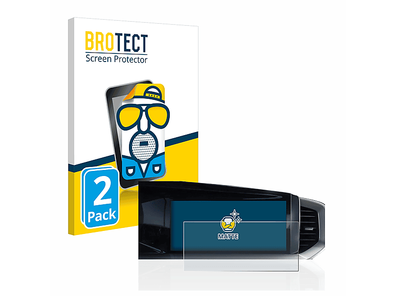 BROTECT 2x matte Schutzfolie(für Opel Mokka B 2022 Infotainment System 7\