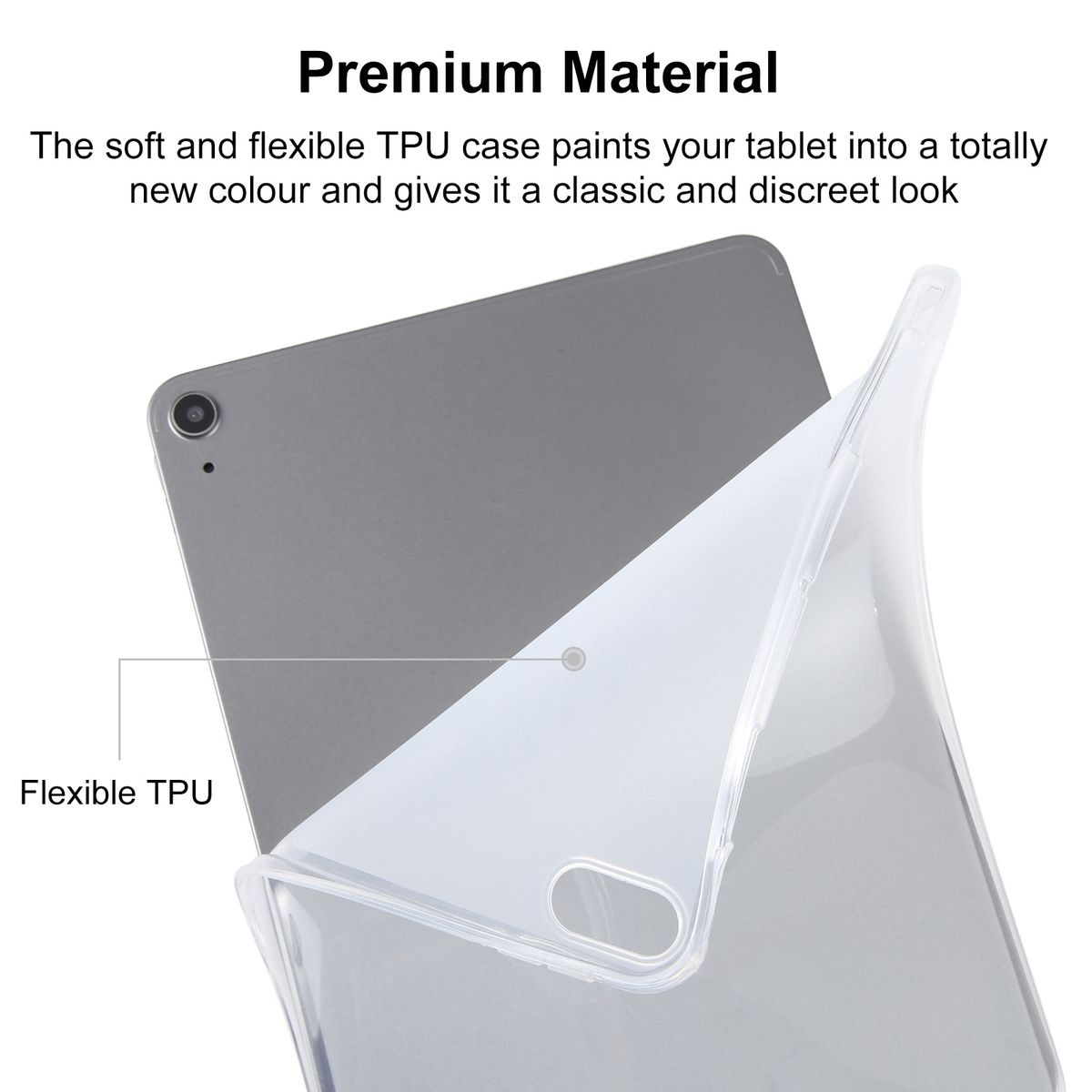 WIGENTO TPU Silikon Transparent dünn Hülle Kunststoff Silikon, Backcover für Honor Tablethülle robust 