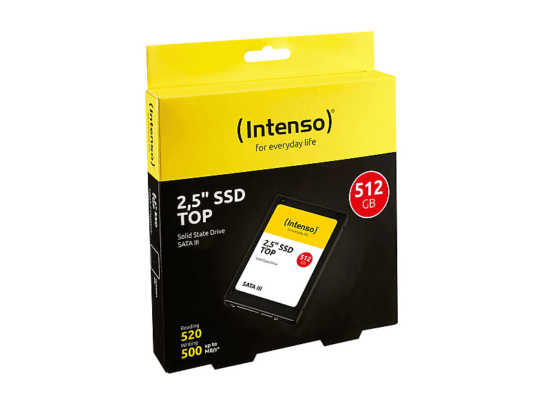 Intel SSD 5 512GB 2.5インチ SATA III INTENSO 2.5inch SSD SATA III TOP 512GB 512 GB Interne SSD | MediaMarkt