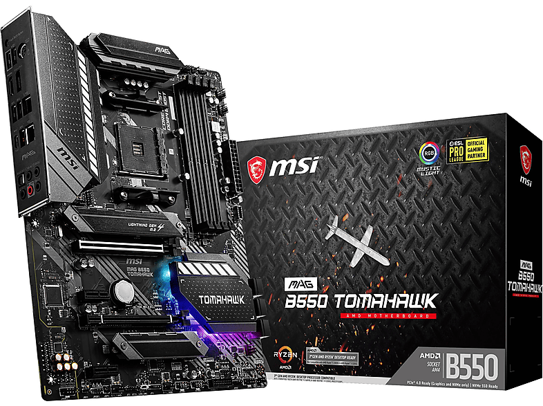 Placa base  - MSI MAG B550 Tomahawk MSI