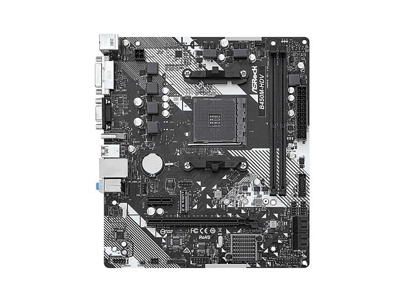 ASROCK B450M-HDV R4.0 Mainboard black