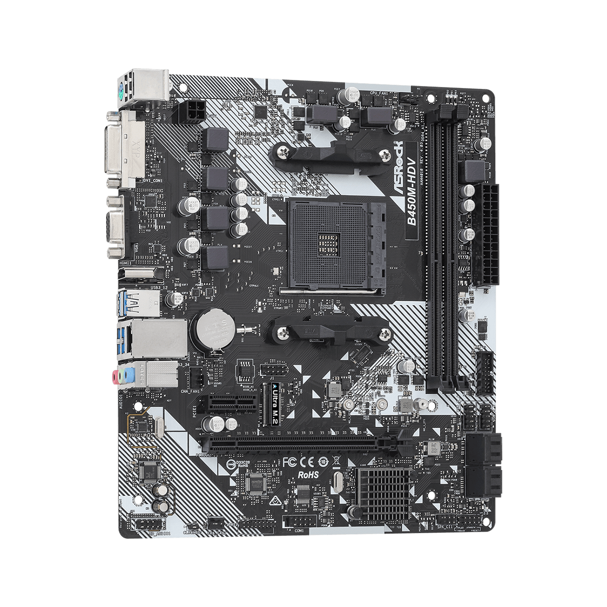 ASROCK B450M-HDV R4.0 Mainboard black