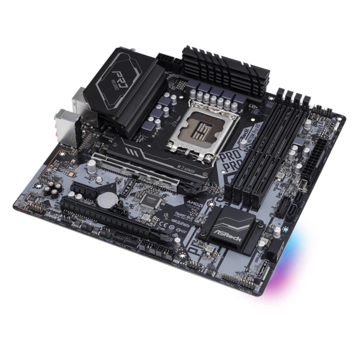 ASROCK H670M Pro Mainboards RS silber schwarz