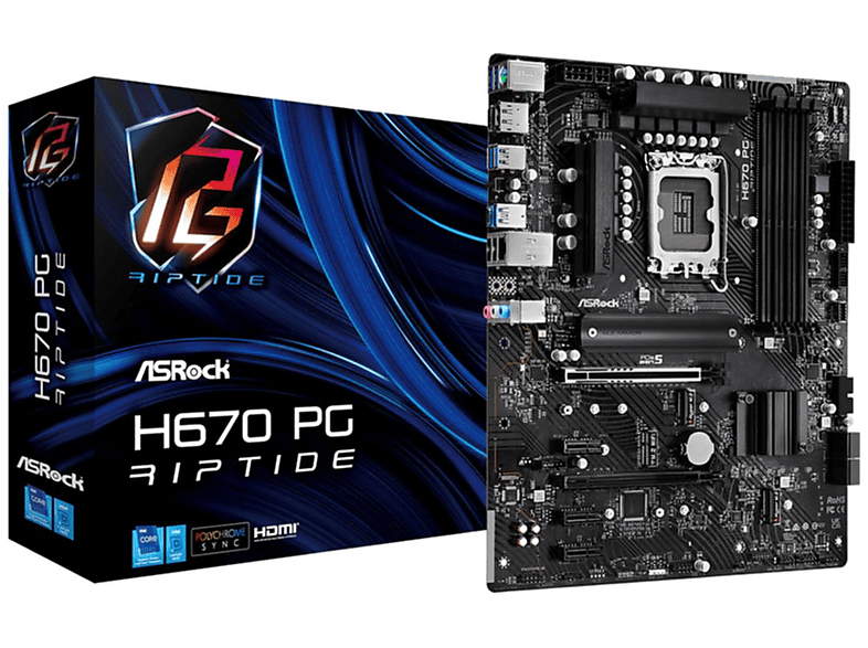 ASROCK H670 PG Riptide Mainboards schwarz; silber | MediaMarkt