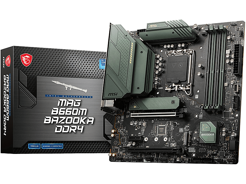 Placa base  - MAG B660M BAZOOKA DDR4 MSI