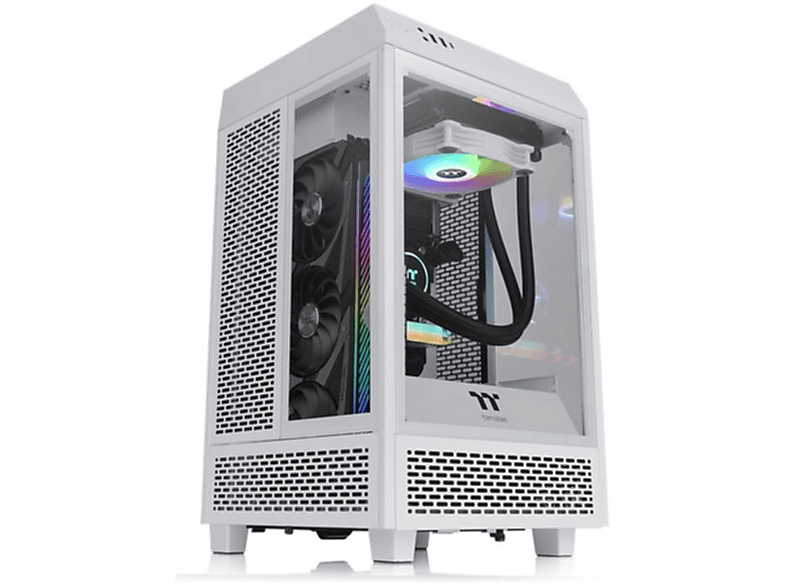 THERMALTAKE The Tower 100 Snow PC Gehäuse, weiss | PC Gehäuse