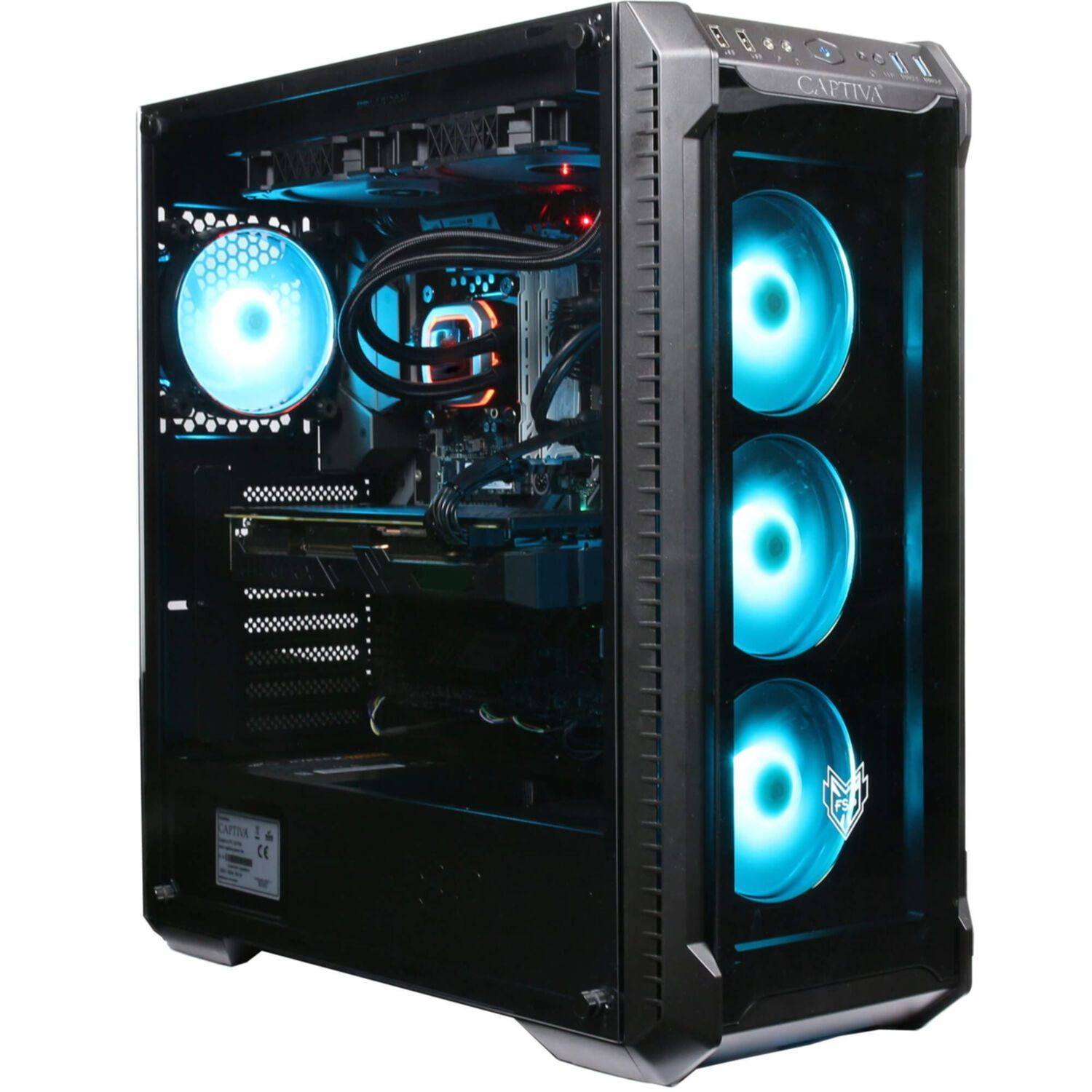 GB mit 16 GB RTX™ Prozessor, AMD GB 32 9 RAM, Betriebssystem, Highend NVIDIA Gaming 4080, Gaming-PC Ryzen™ SSD, GeForce 1000 R71-438, CAPTIVA ohne