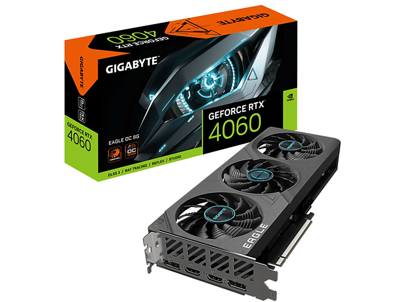 GIGABYTE GeForce RTX (NVIDIA, 4060 OC 8G Grafikkarte) EAGLE