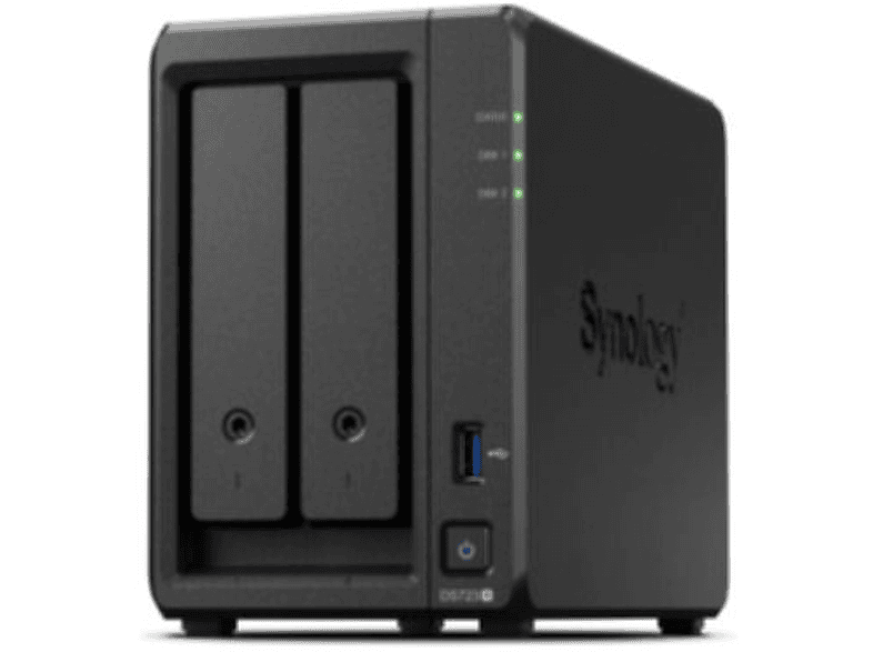 CAPTIVA NAS Server S75-491 (Synology DS723+ / 2GB RAM / 2-Bay 20TB mit 2x 10TB WD Red Plus) 20 TB 3,5 Zoll