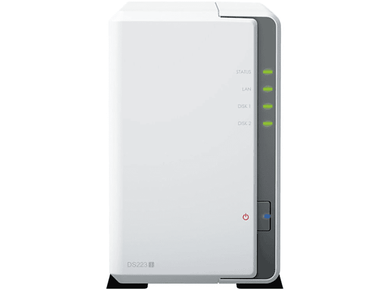 CAPTIVA NAS Server S75-798 2-Bay Zoll 4TB WD mit DS223j TB 2x / RAM Plus) 4 Red TB 2 1GB (Synology / 3,5