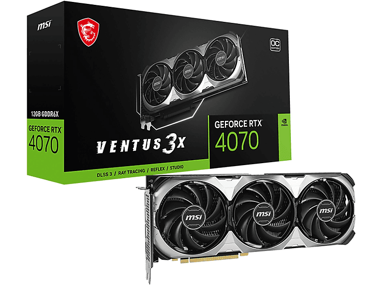 (NVIDIA, Grafikkarte) MSI 4070 3X VENTUS 12G RTX E OC GEFORCE