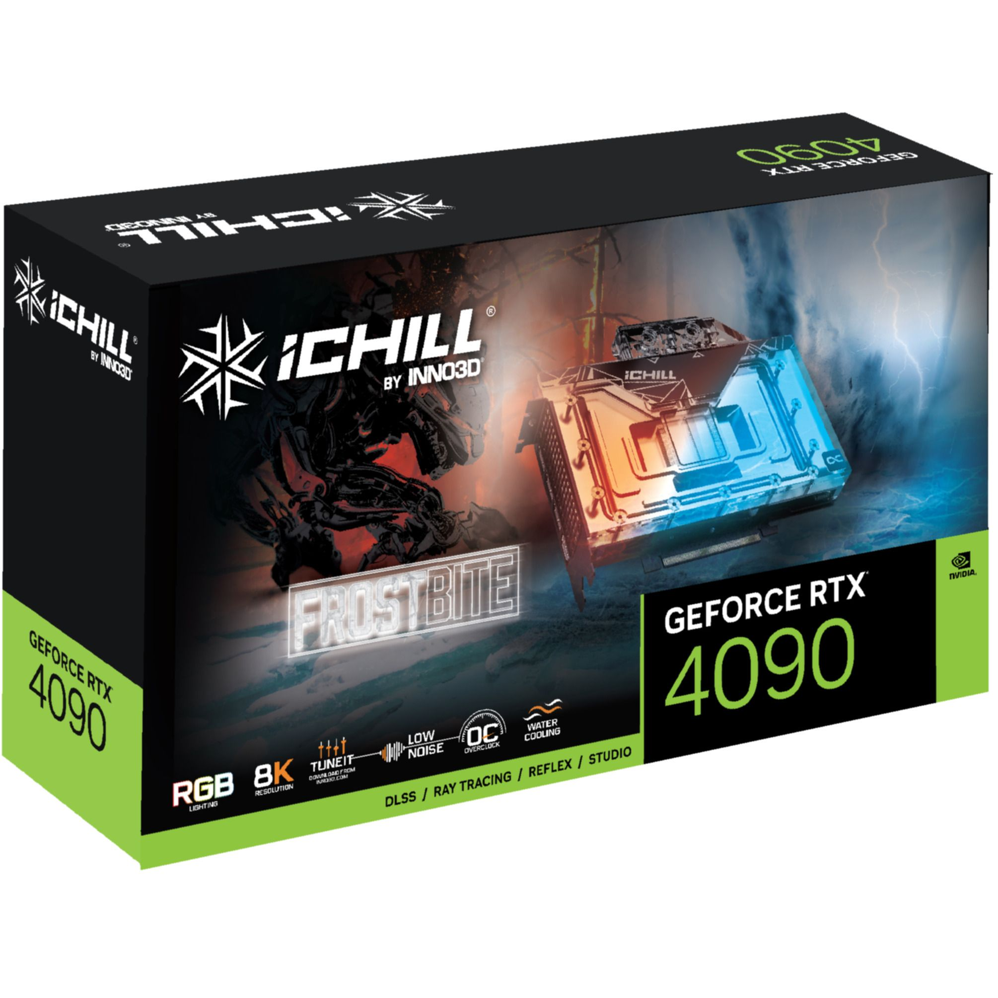RTX GeForce ICHILL (NVIDIA, INNO3D FROSTBITE 4090 Grafikkarte)