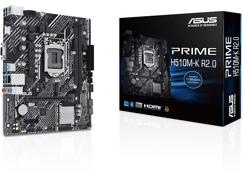 Mainboards PRIME R2.0 ASUS H510M-K Schwarz