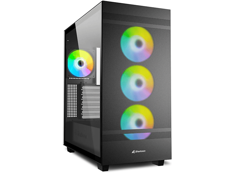 SHARKOON C50 RGB ATX PC Gehäuse, schwarz
