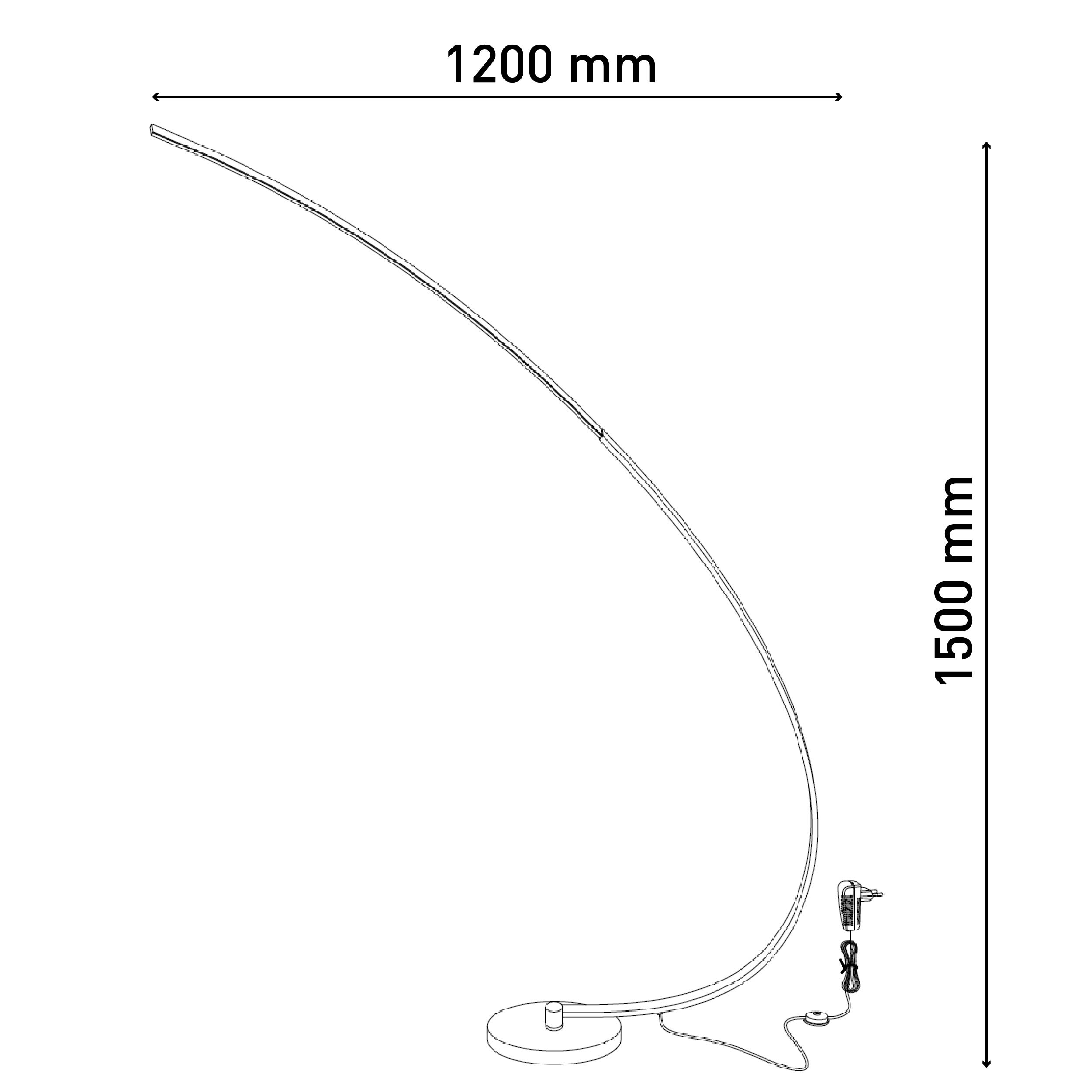 Warmweiss Stehleuchte LINE NÄVE LED LOOP LEUCHTEN