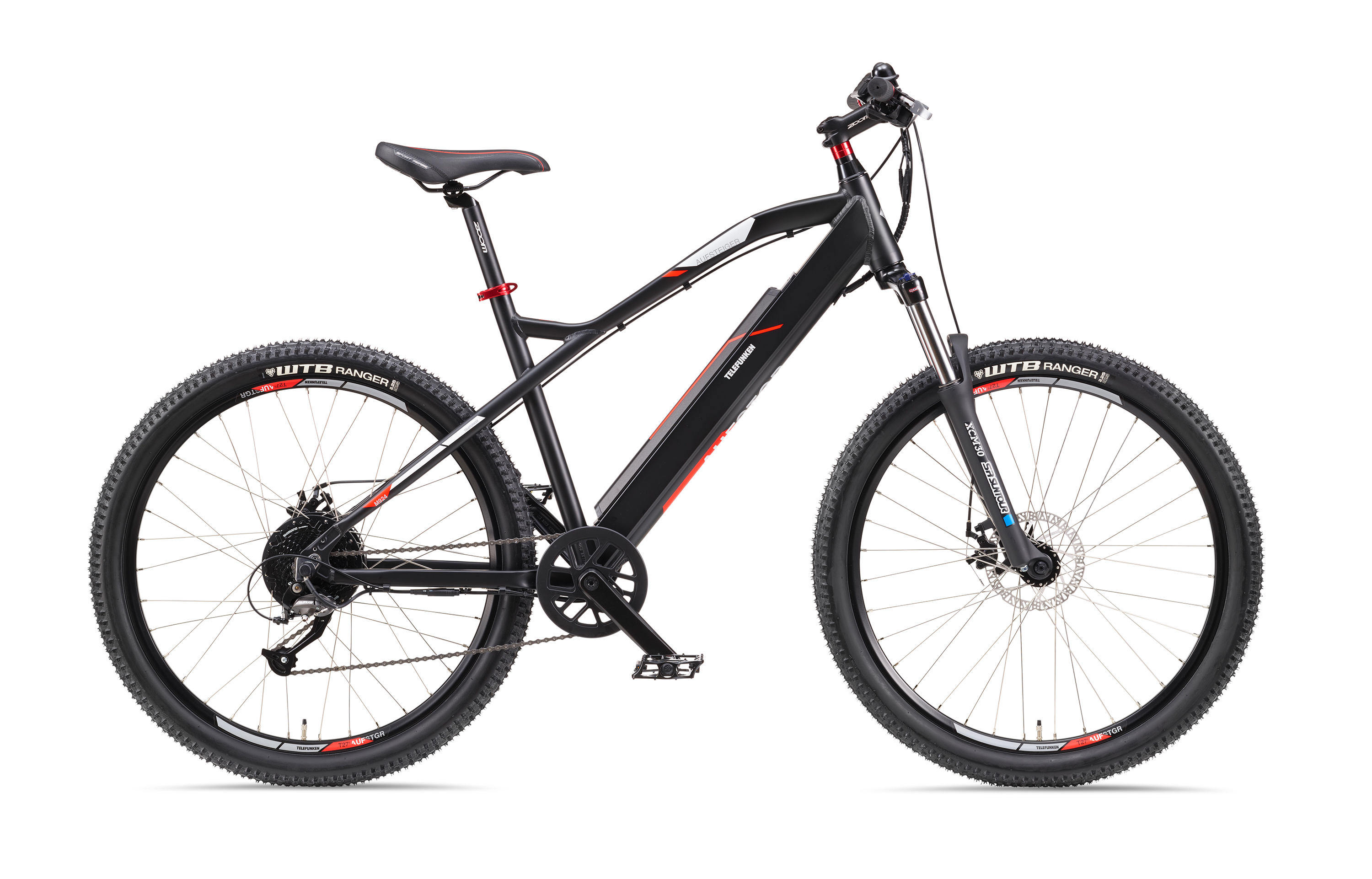 TELEFUNKEN Aufsteiger M924 rot Zoll, Herren-Rad, Mountainbike 14, Rot) (Laufradgröße: 27,5\